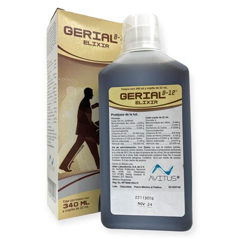 gerial b 12 elixir jarabe.